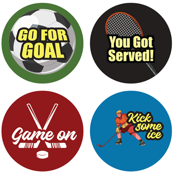 Sports Stickers (5 Sets X 16 Designs)