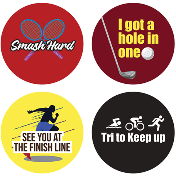 Sports Stickers (10 Sets X 16 Designs)