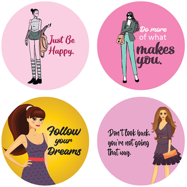 Girl Fashion Stickers (10 Sets X 16 Designs)