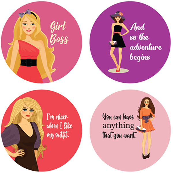 Girl Fashion Stickers (10 Sets X 16 Designs)