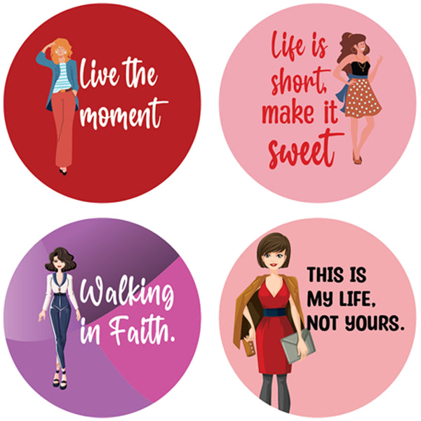 Girl Fashion Stickers (5 Sets X 16 Designs)