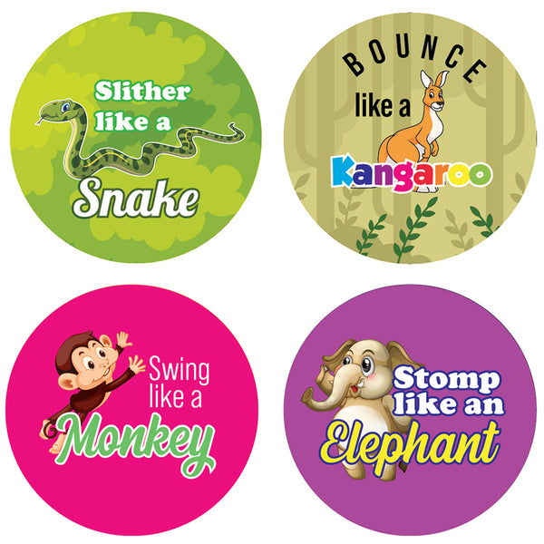 Safari Animals Stickers (20 Sets X 16 Designs)