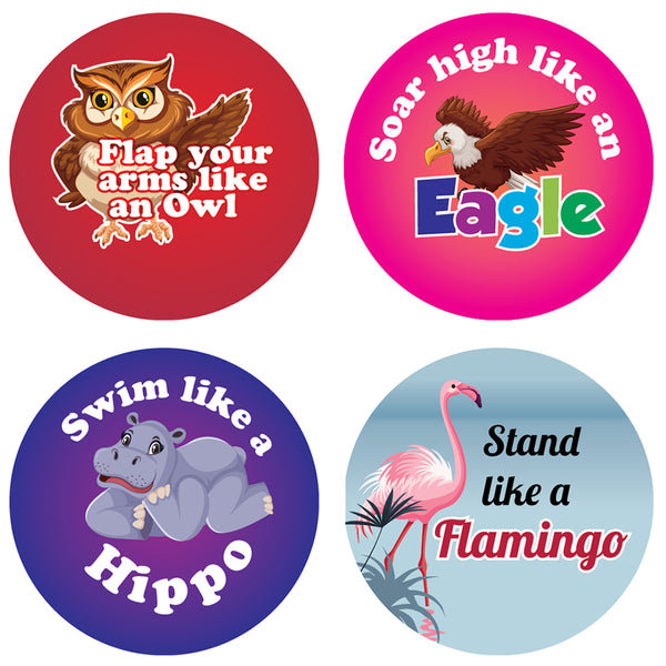 Safari Animals Stickers (20 Sets X 16 Designs)