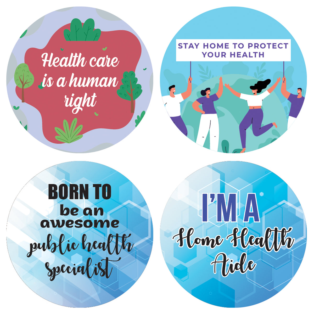 Public Health Stickers (10 Sets X 16 Designs) – Creanoso
