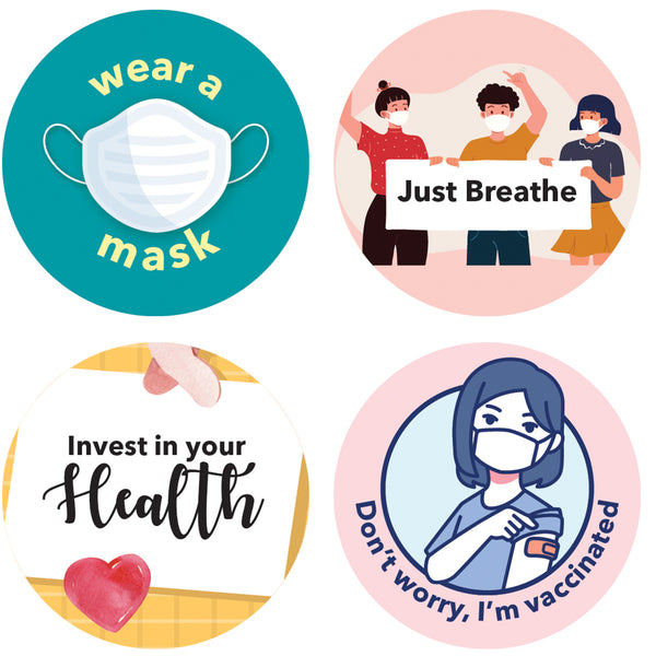 Public Health Stickers (10 Sets X 16 Designs)
