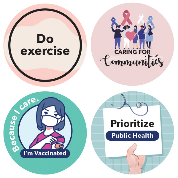 Public Health Stickers (10 Sets X 16 Designs)