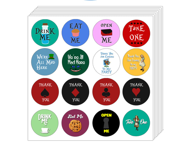 Creanoso Alice in Wonderland Stickers - Premium Gift Set