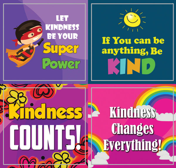 Creanoso Be Kind Stickers for Kids - Colorful Gift Stickers Giveaways