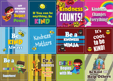 Creanoso Be Kind Stickers for Kids - Premium Quality Gift Set
