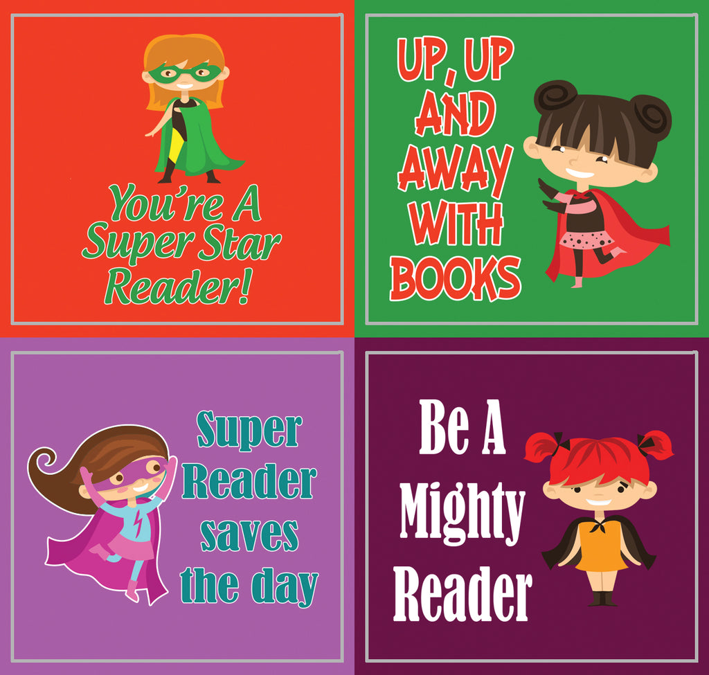 Super Reading Sticker Creanoso Super Reading Star Stickers (20-Sheet) – Wall Art Decal Dé