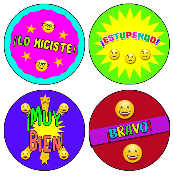 Creanoso Spanish Smiley Reward Stickers - Premium Gift Set