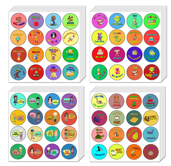 Creanoso Rewards Stickers Variety Pack - Assorted and Fun Gift Ideas