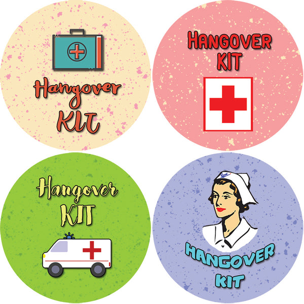 Creanoso Hangovers Only Last A Day Stickers (20-Sheet) - Memories Last Forever Sticker - Wedding Favor Stickers - Bachelorette Party Favor Stickers