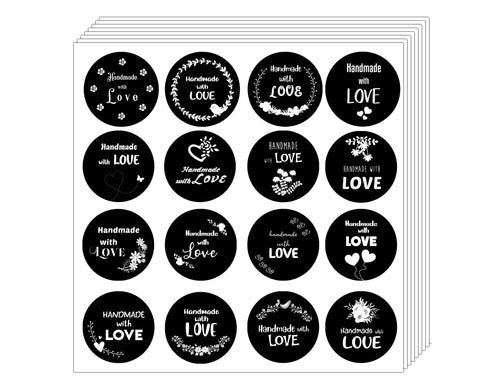 Creanoso Handmade with Love - Black and White  Ã¢â‚¬â€œ Cool Giveaways Sticky Cards Pack