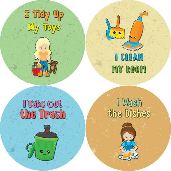 Creanoso Kids Chores Helper Stickers (10-Sheet) - Coronavirus Covid-19 Protection - Stocking Stuffers for Boys & Girls â€“ Homeschooling Classroom School Reward Incentives â€“ Decal Decor