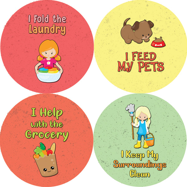 Creanoso Kids Chores Helper Stickers - Amazing Giveaways Sticky Cards Pack