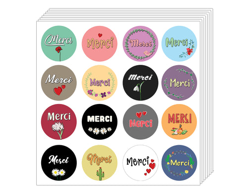 Creanoso Merci Stickers - Amazing Giveaways Sticky Cards Pack