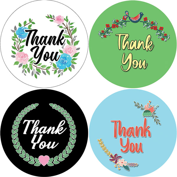 Creanoso Thank You Stickers - Amazing Giveaways Sticky Cards Pack