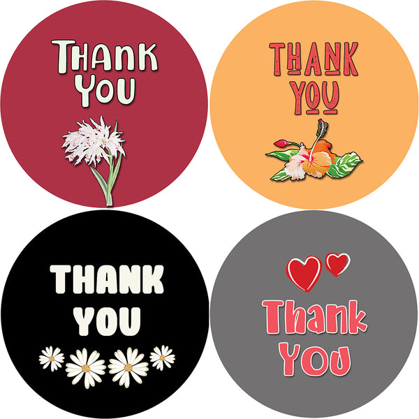 Creanoso Thank You Stickers - Amazing Giveaways Sticky Cards Pack