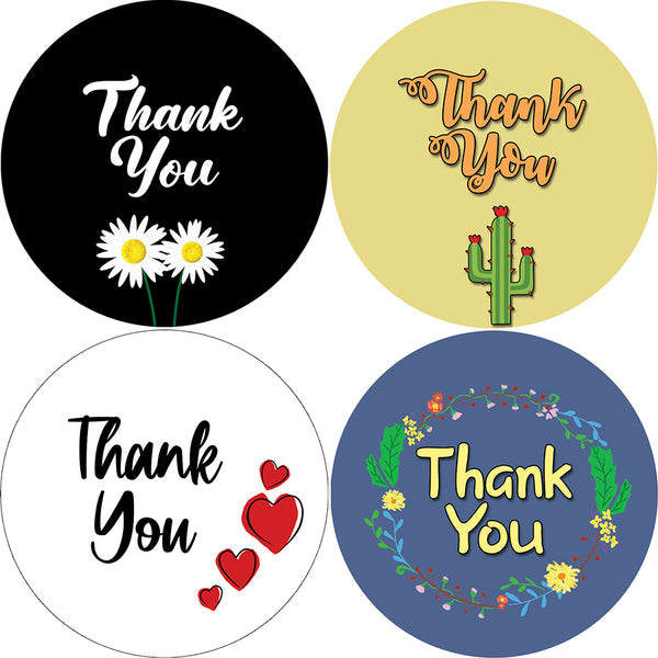 Creanoso Thank You Stickers - Amazing Giveaways Sticky Cards Pack