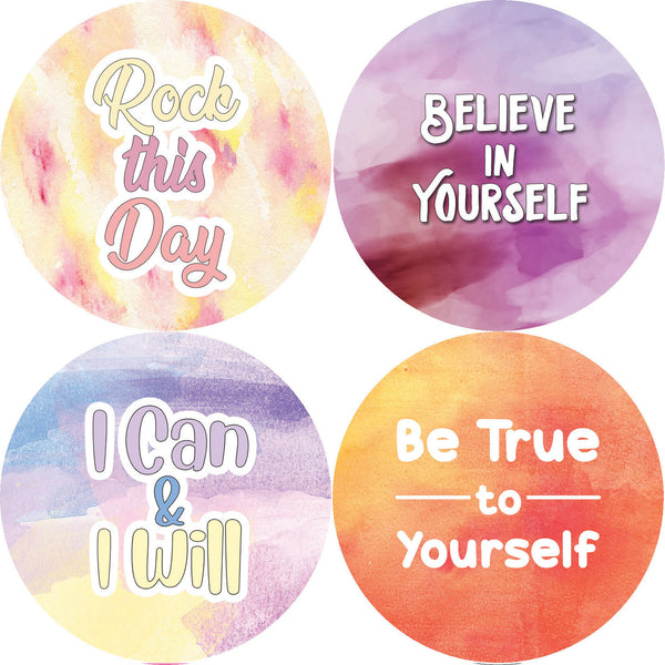 Creanoso Affirmation Stickers - Positive Encouragement (10-Sheet) - Assorted Designs for Children - Classroom Reward Incentives for Students - Stocking Stuffers Party Favors & Giveaways