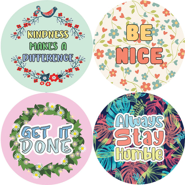 Creanoso Affirmation Stickers - Happiness Kindness Success  - Premium Gift Cards
