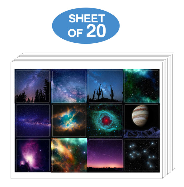 Creanoso Galaxy Stickers -Premium Quality Gift Set