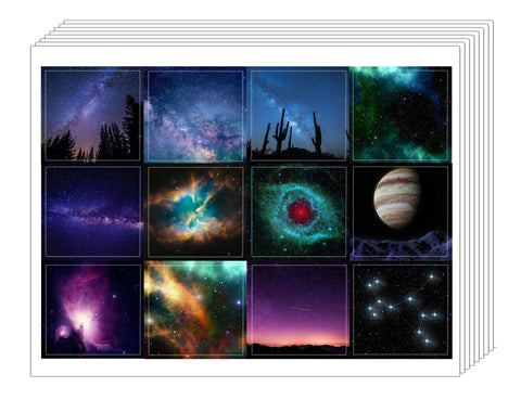 Creanoso Galaxy Stickers -Premium Quality Gift Set