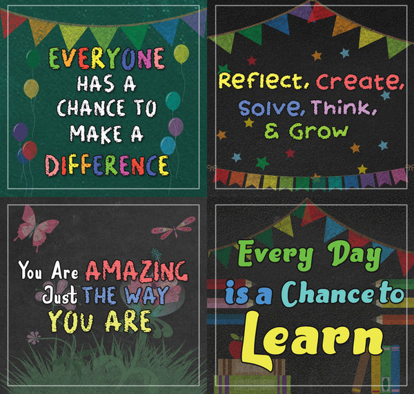 Creanoso Colorful Motivational Positive Encouragement Stickers - Amazing Giveaways Sticky Cards