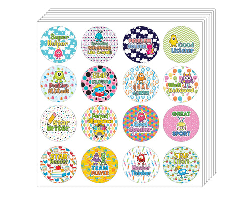Creanoso Celebrate Learning Stickers  - Awesome Gift Set for Students and Children