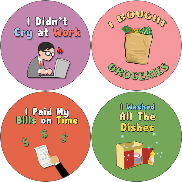Creanoso Cute Adulting Stickers - Awesome and Humorous Design Set