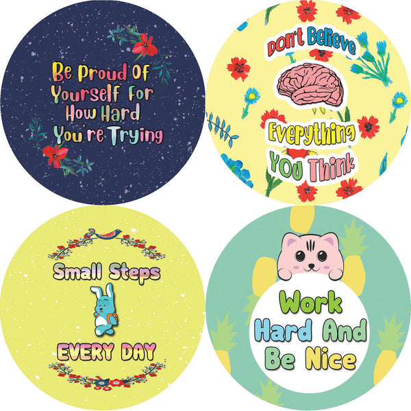 Creanoso Positive Motivational Stickers Series 1 (10-Sheet) - Assorted Designs for Children - Classroom Reward Incentives for Students - Stocking Stuffers Party Favors & Giveaways for Teens & Adults