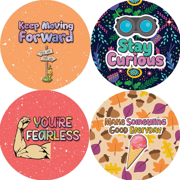 Creanoso Positive Motivational Stickers Series 1 (20-Sheet) - Premium Quality Gift Ideas for Children, Teens, & Adults for All Occasions - Stocking Stuffers Party Favor & Giveaways