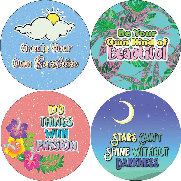 Creanoso Positive Motivational Stickers Series 2 (20-Sheet) - Premium Quality Gift Ideas for Children, Teens, & Adults for All Occasions - Stocking Stuffers Party Favor & Giveaways