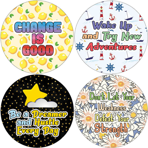 Creanoso Positive Motivational Stickers Series 3 (10-Sheet) - Assorted Designs for Children - Classroom Reward Incentives for Students - Stocking Stuffers Party Favors & Giveaways for Teens & Adults