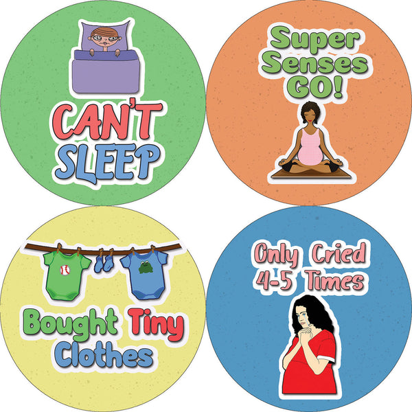 Creanoso Funny Stickers Series 3 - Pregnancy Rewards - Humorus Party Favors Sticky Cards Pack