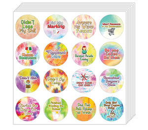 Creanoso Funny Stickers Series 4 - Teacher Reward - Amazing Party Favors Sticky Cards Pack