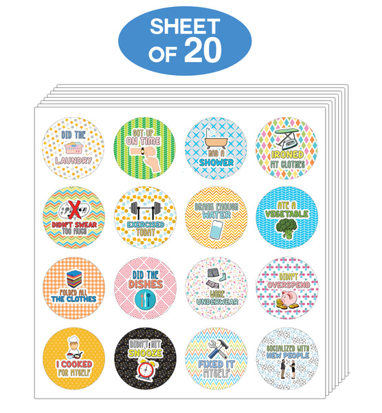 Creanoso Funny Stickers Series 5 - Unisex Adult Reward (20-Sheet) - Premium Quality Gift Ideas for Children, Teens, & Adults for All Occasions - Stocking Stuffers Party Favor & Giveaways