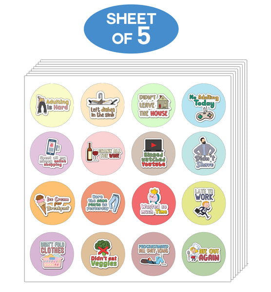 Creanoso Adulting is Hard Stickers - Great Stocking Stuffers and Gift Set