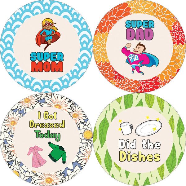 Creanoso Funny Parenting Rewards Stickers - Awesome Stocking Stuffers Gift Set