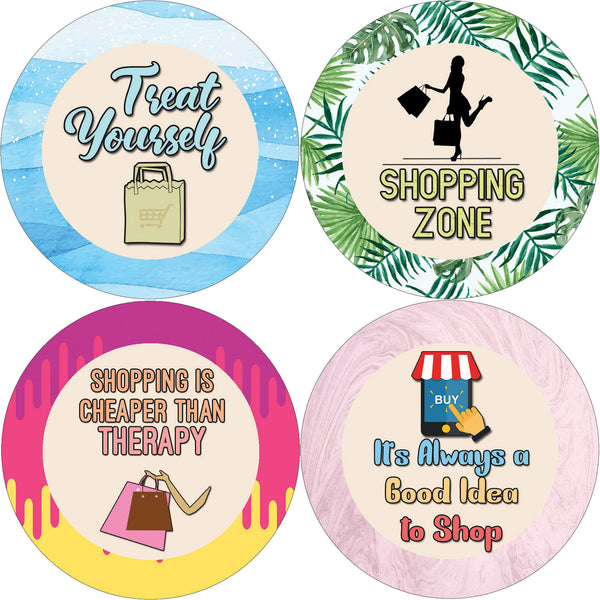 Creanoso Funny Shopping Sayings Stickers - Awesome Stocking Stuffers Gift Set