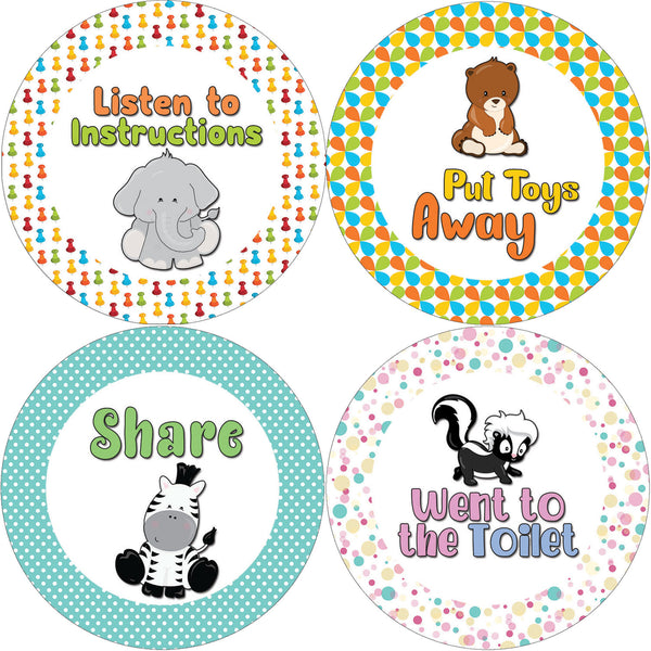 Creanoso Cute Toddler Rewards Stickers (20-Sheet) - Premium Quality Gift Ideas for Children, Teens, & Adults for All Occasions - Stocking Stuffers Party Favor & Giveaways