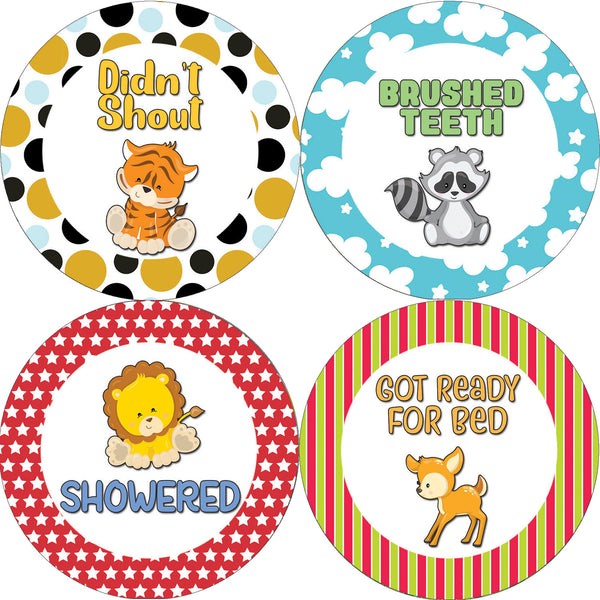 Creanoso Cute Toddler Rewards Stickers - Stocking Stuffers and Gift Set for Children