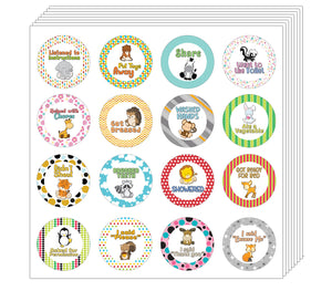 Creanoso Cute Toddler Rewards Stickers - Stocking Stuffers and Gift Set for Children