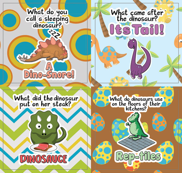 Creanoso Funny Dinosaurs Humor Stickers - Humorous Gift Set