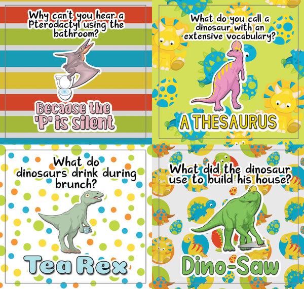 Creanoso Funny Dinosaurs Humor Stickers - Humorous Gift Set