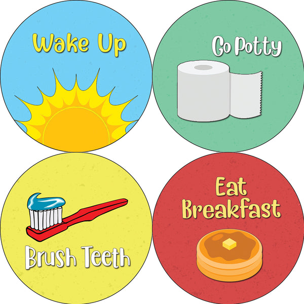 Creanoso Routine Stickers for Homeschool Kids (5-Sheet) - Stocking Stuffers Premium Quality Gift Ideas for Children, Teens, & Adults - Corporate Giveaways & Party Favors