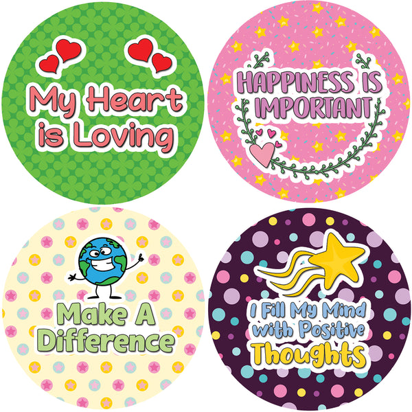 Creanoso Confetti Positive Sayings Series 2 (5-Sheet) - Stocking Stuffers Premium Quality Gift Ideas for Children, Teens, & Adults - Corporate Giveaways & Party Favors