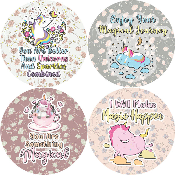 Creanoso Unicorn Stickers Series 3 - Magical (20-Sheet) - Premium Quality Gift Ideas for Children, Teens, & Adults for All Occasions - Stocking Stuffers Party Favor & Giveaways