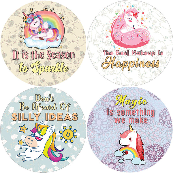Creanoso Unicorn Stickers Series 3 - Magical (10-Sheet) - Classroom Reward Incentives for Students and Children - Stocking Stuffers Party Favors & Giveaways for Teens & Adults